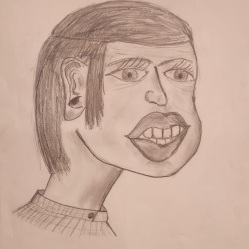 Autoportrait caricature 11 ans